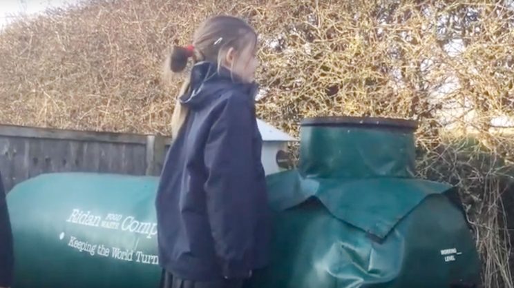 food waste recycling at Copthill School