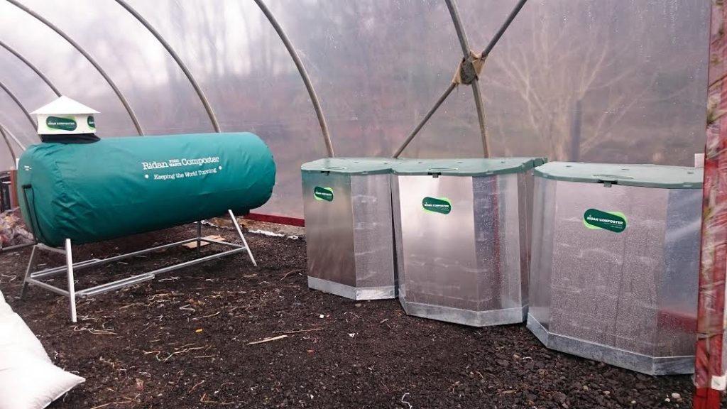 Ridan Composter in poly tunnel