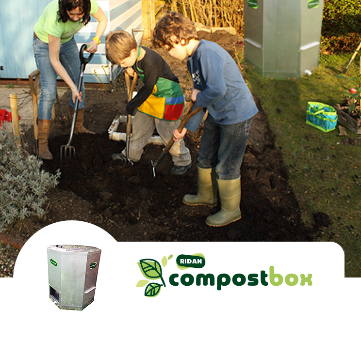 home composting made easy with the Ridan Compost Box
